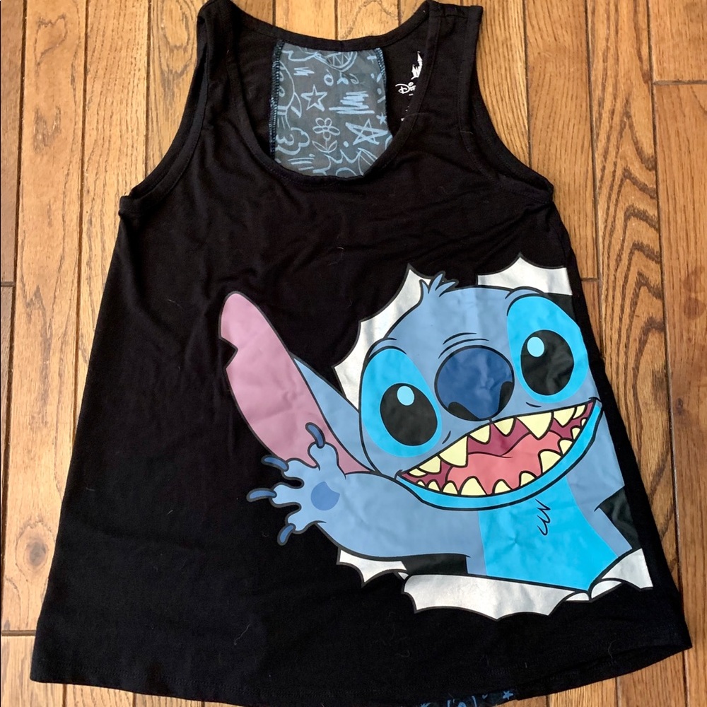 LILO and Stitch Tank w/ mesh inset